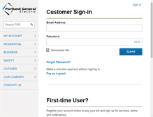 Tablet Screenshot of cs.portlandgeneral.com